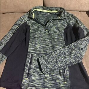 Calvin Klein Performance Green and Gray Pullover